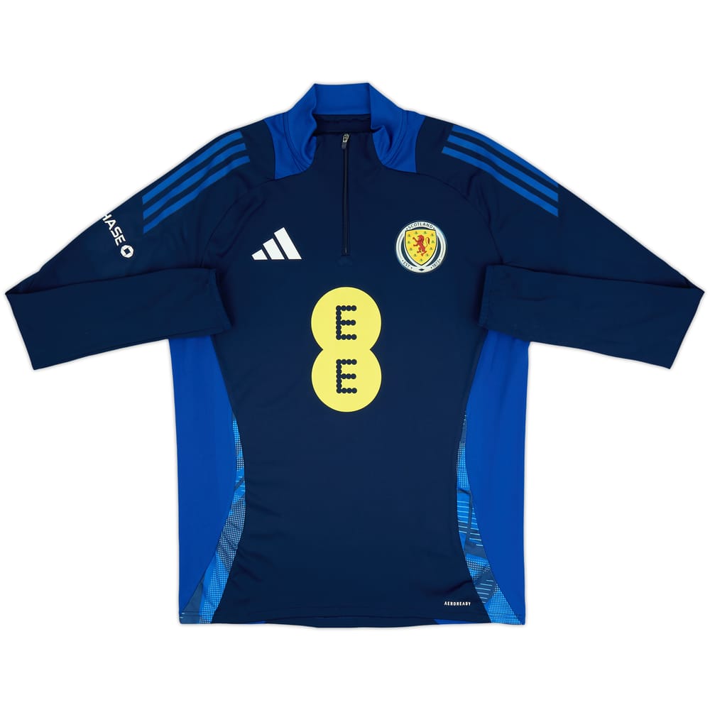 2024-25 Scotland Player Issue 1/4 Zip Training Top - 9/10