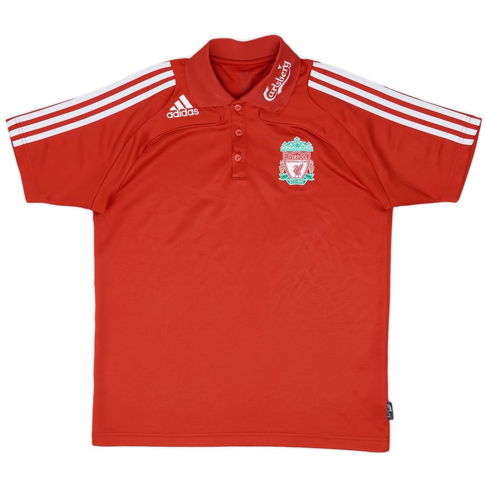 2008-09 Liverpool adidas Polo Shirt - 8/10 - (M)