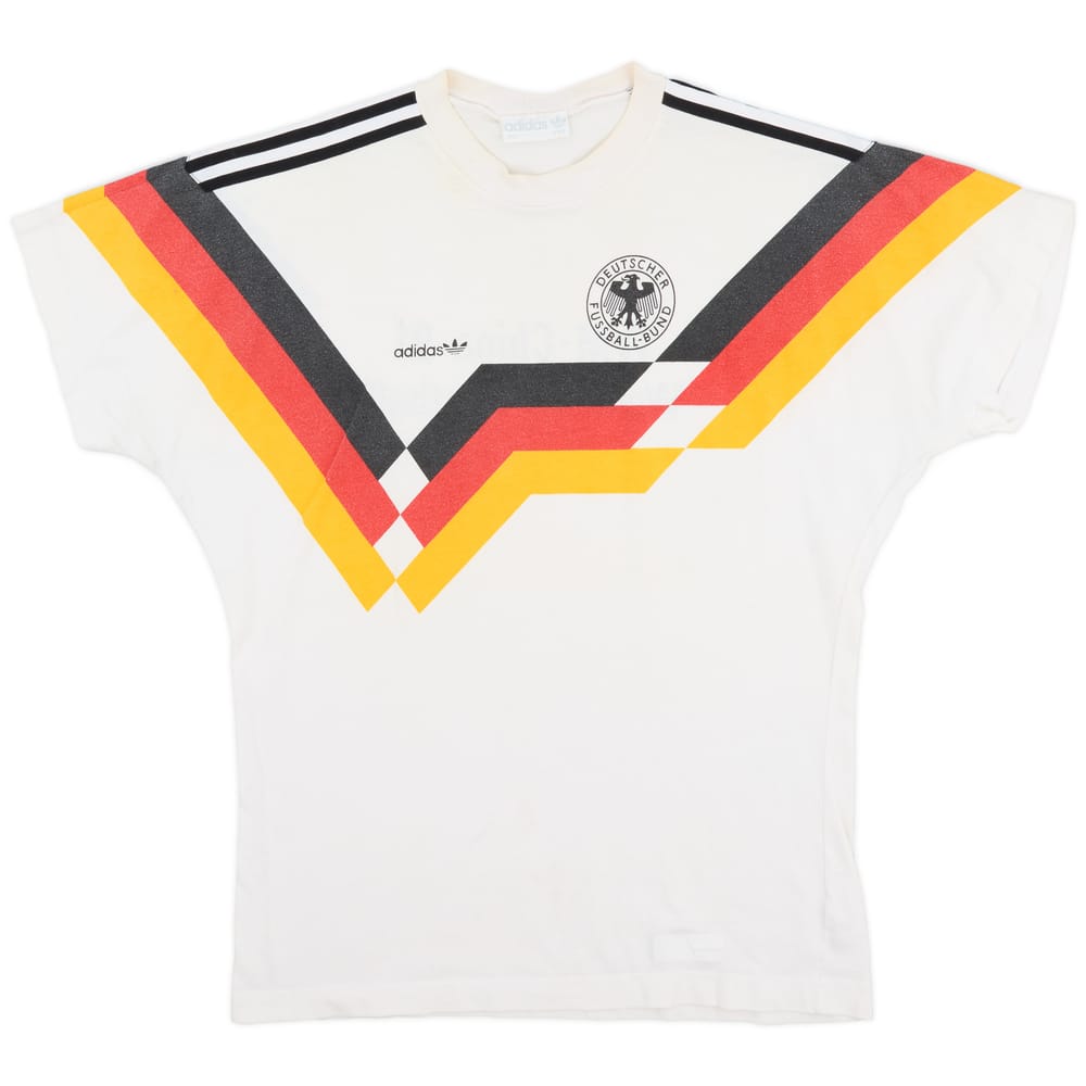 1990-92 Germany adidas Cotton Tee - 7/10 - (M)