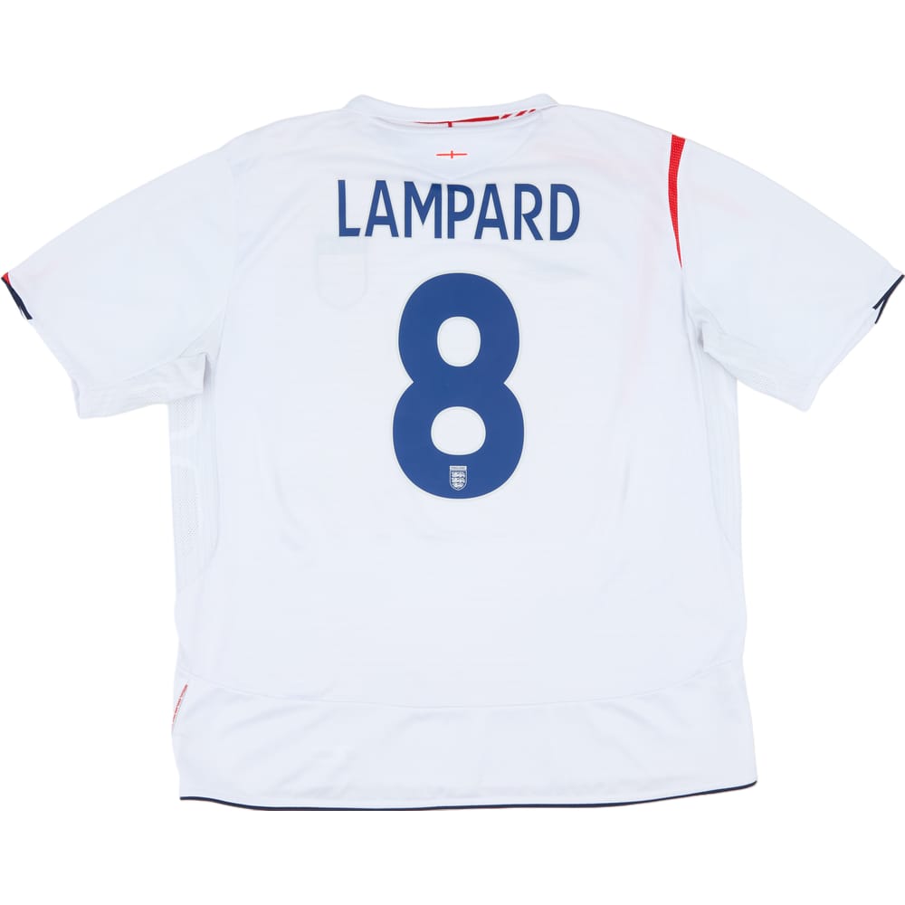 2005-07 England Home Shirt Lampard #8 - 8/10 - (3XL)