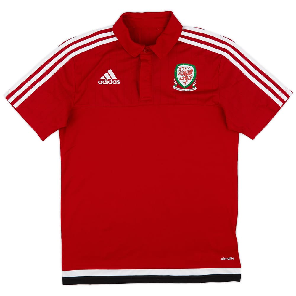 2016-17 Wales adidas Polo Shirt - 9/10 - (S)