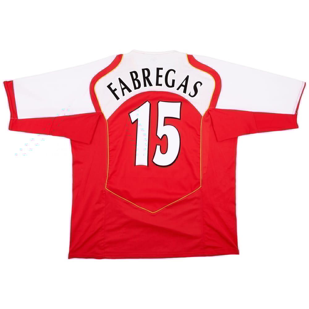 2004-05 Arsenal Home Shirt Fabregas #15 - 9/10 - (XXL)