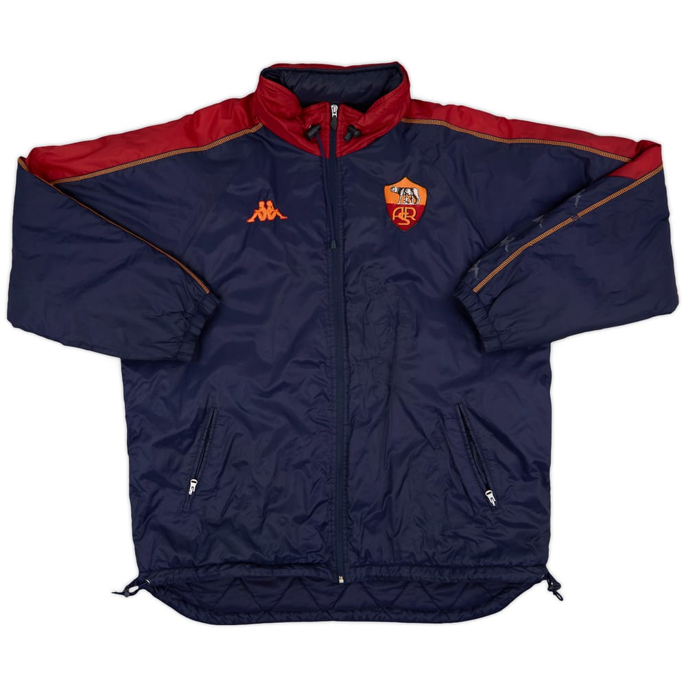 2002-03 Roma Kappa Hooded Padded Bench Coat - 6/10 - (XXL)