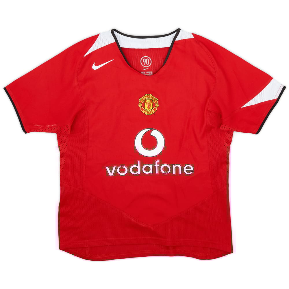2004-06 Manchester United Home Shirt - 8/10 - (Women's XS)