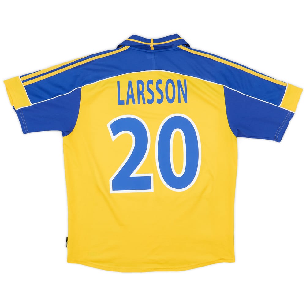 2000-02 Sweden Home Shirt Larsson #20 - 6/10 - (L)