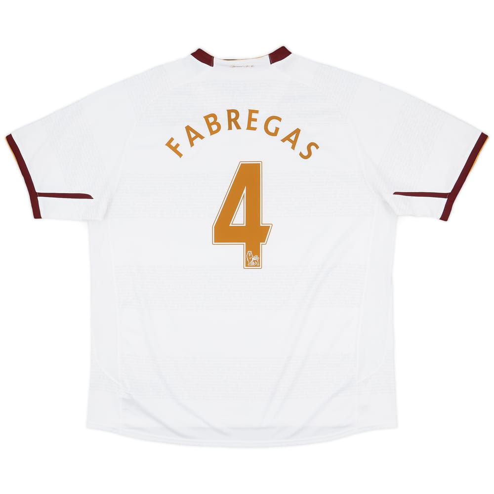 2007-08 Arsenal Away Shirt Fabregas #4 - 7/10 - (XXL)