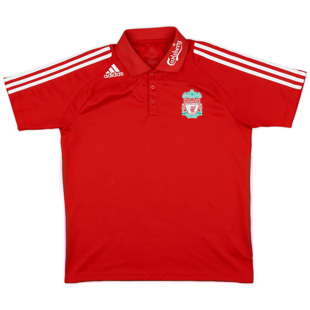 2008-09 Liverpool adidas Polo Shirt - 8/10 - (M)