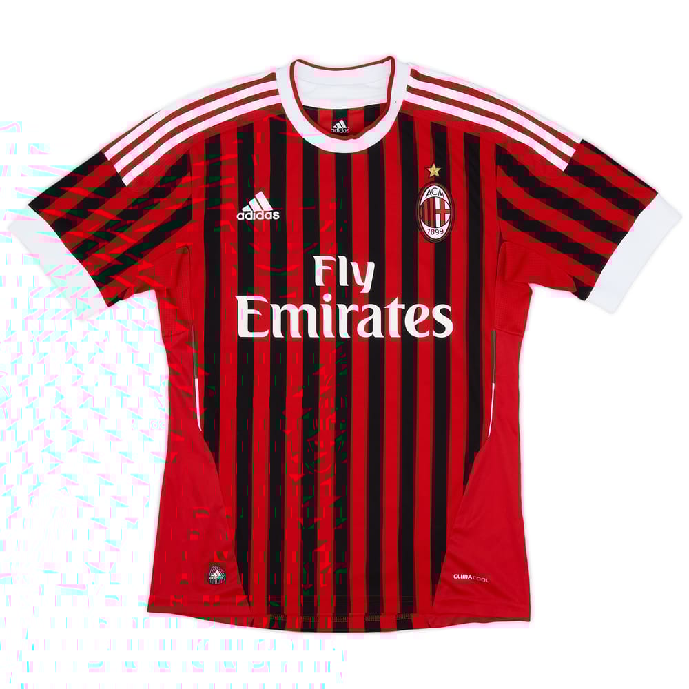 2011-12 AC Milan Home Shirt - 7/10 - (S)