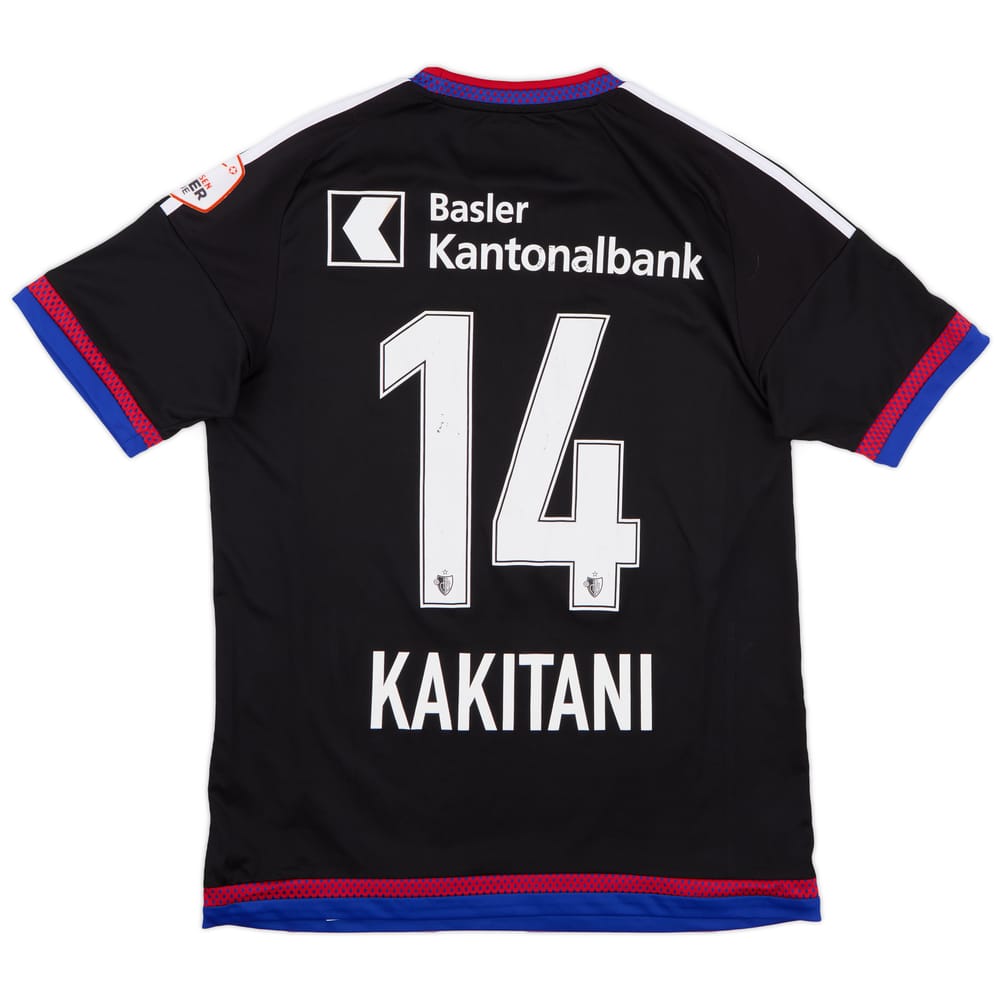 2015-16 FC Basel Home Shirt Kakitani #14 - 6/10 - (M)