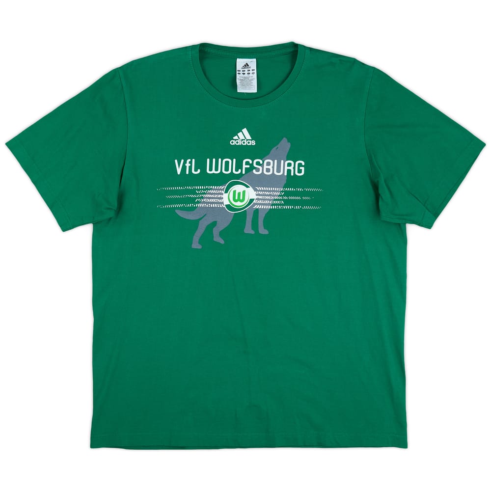 2010-11 Wolfsburg adidas Cotton Tee - 9/10 - (L)
