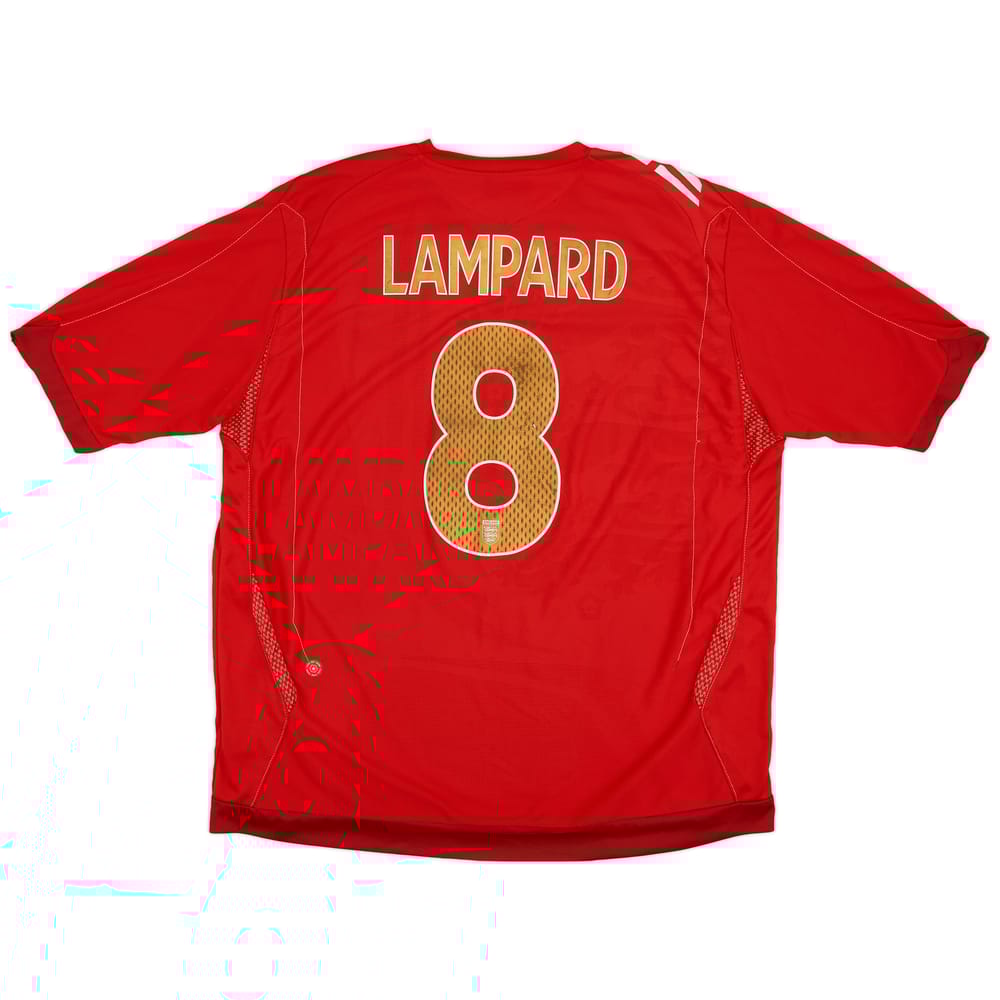 2006-08 England Away Shirt Lampard #8 - 6/10 - (XXL)