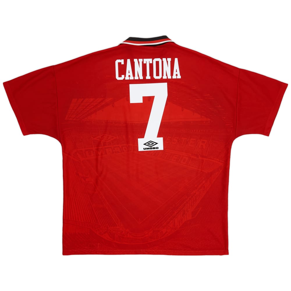 1994-96 Manchester United Home Shirt Cantona #7 - 8/10 - (XXL)