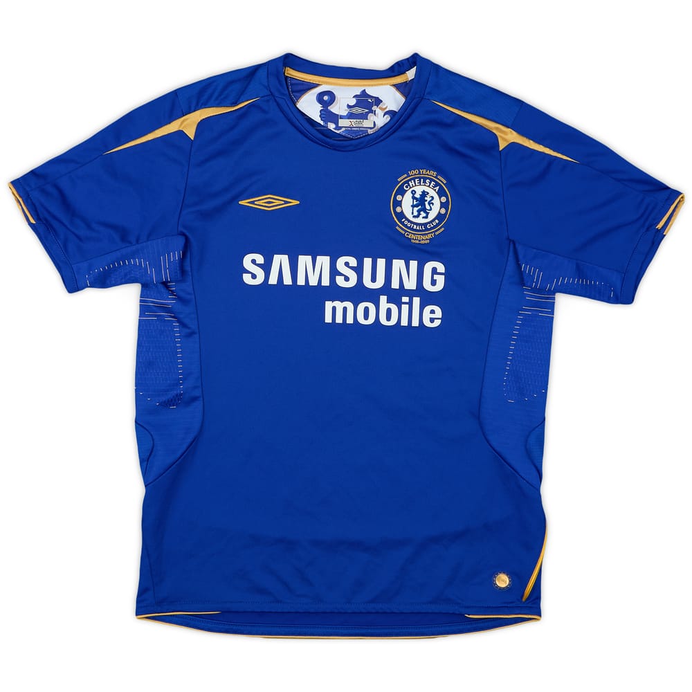2005-06 Chelsea Centenary Home Shirt - 8/10 - (L.Boys)