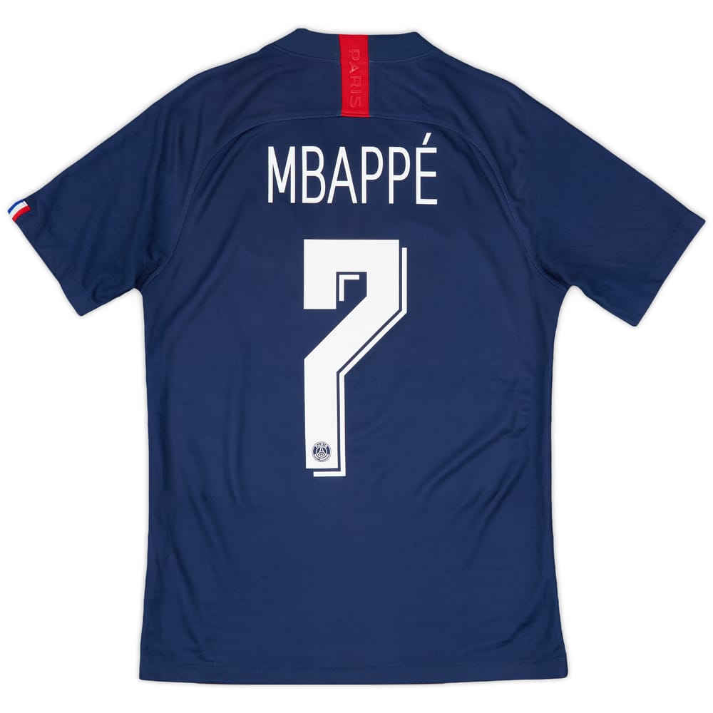 2019-20 Paris Saint-Germain Home Shirt Mbappe #7 - 6/10 - (S)