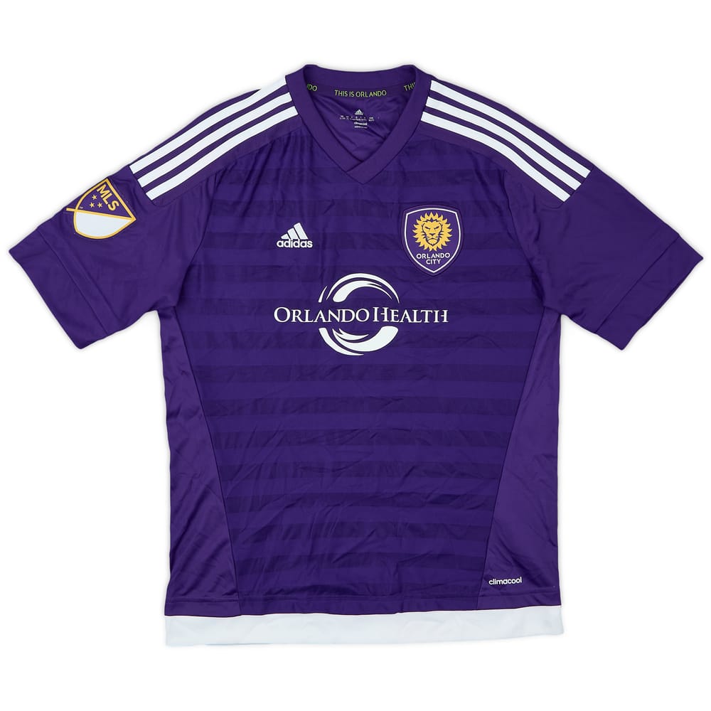 2015 Orlando City Home Shirt - 9/10 - (XL.Boys)