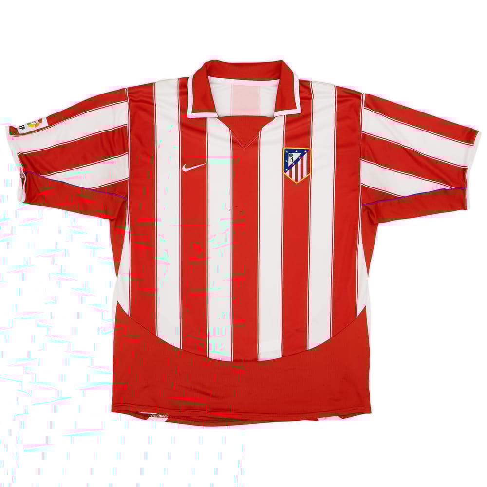 2003-04 Atletico Madrid Home Shirt - 5/10 - (L)