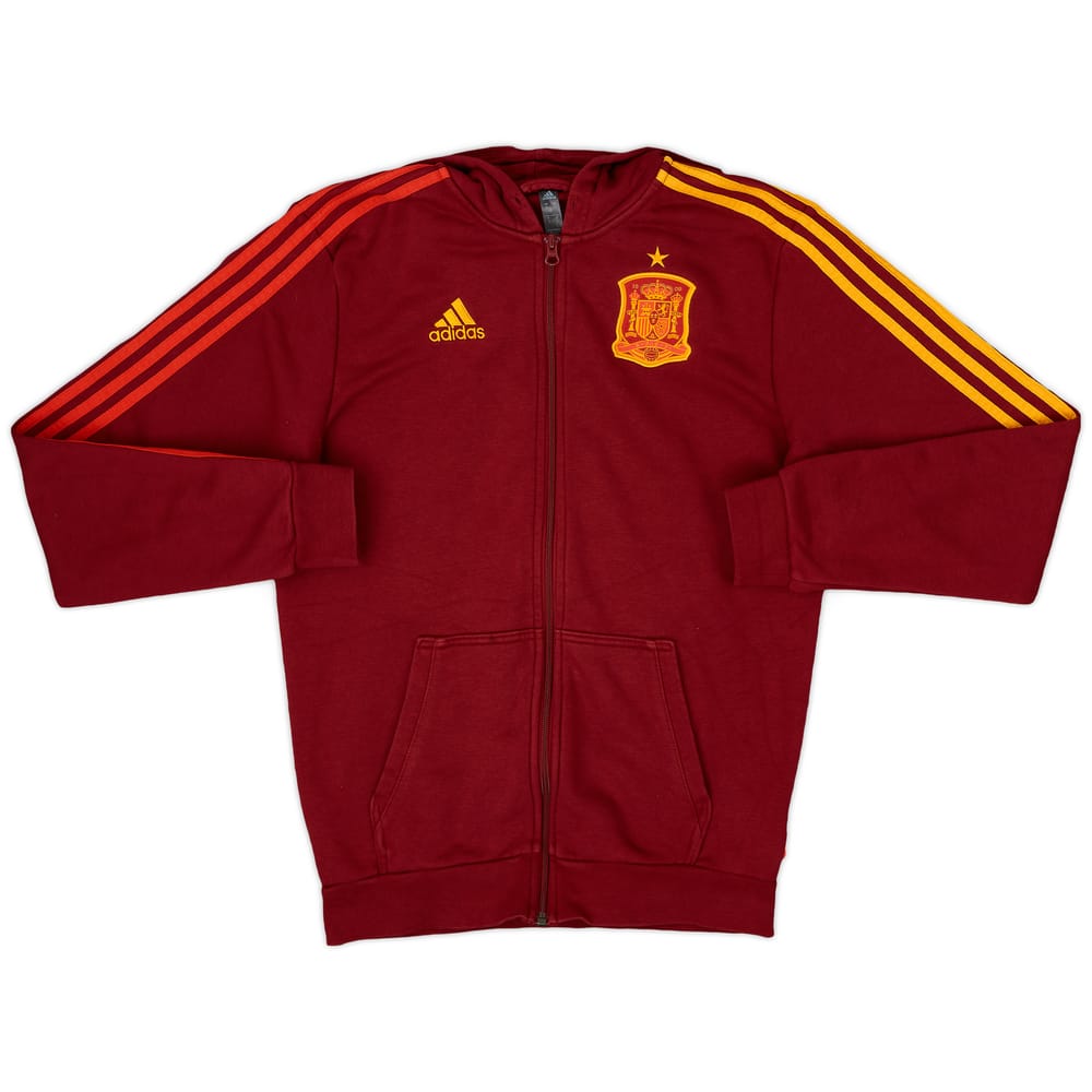 2020-21 Spain adidas Hooded Track Jacket - 7/10 - (S)