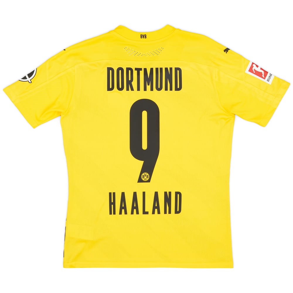 2020-21 Borussia Dortmund Player Issue Home Shirt Haaland #9 (S)