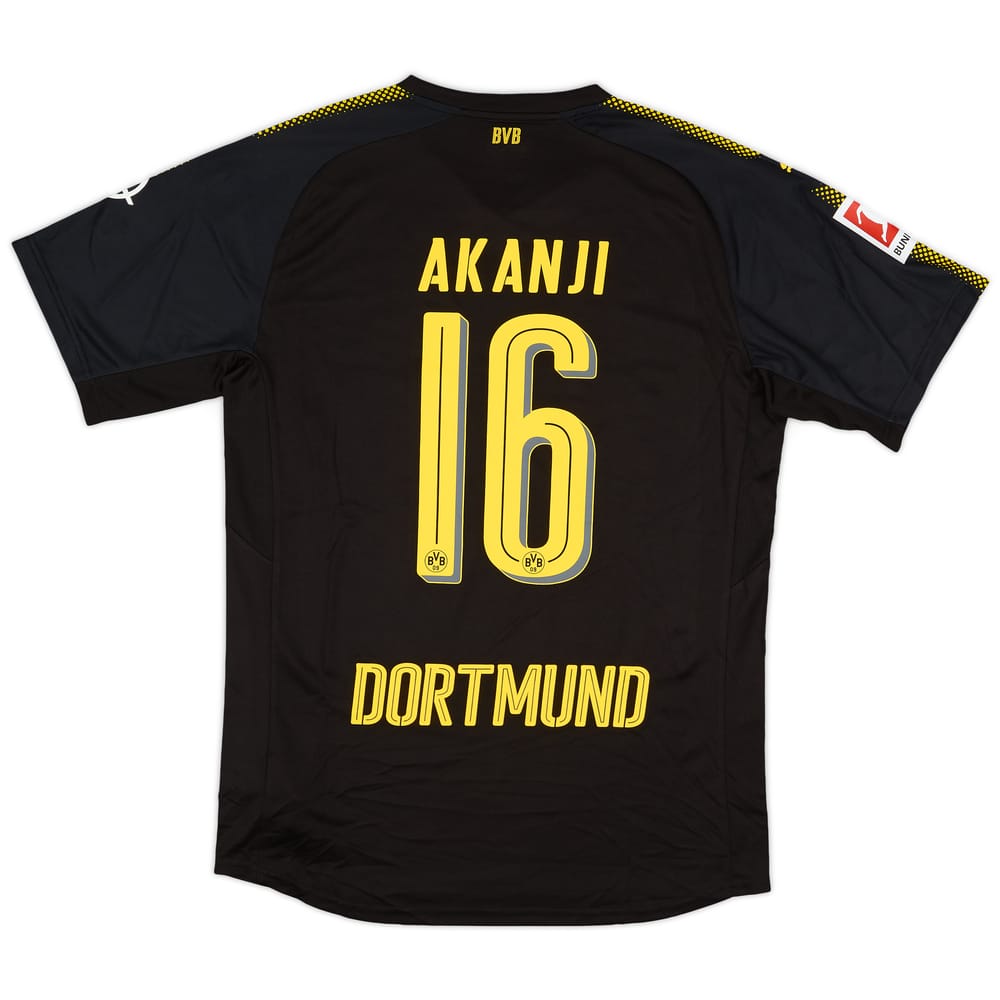2017-18 Borussia Dortmund Authentic Away Shirt Akanji #16 - 10/10 - (L)