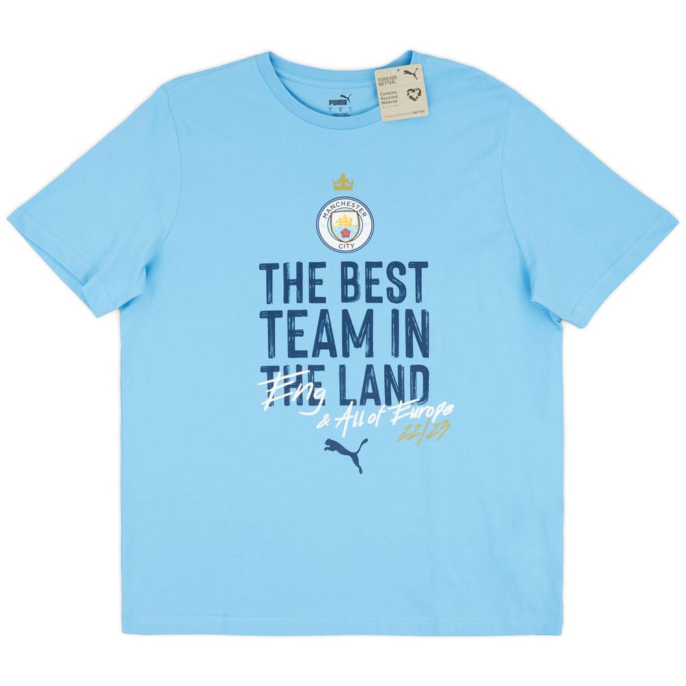 2022-23 Manchester City Puma Champions League Winners Tee