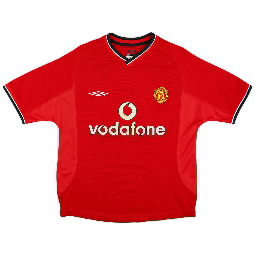 2000-02 Manchester United Home Shirt #10 - 7/10 - (XL.Boys)