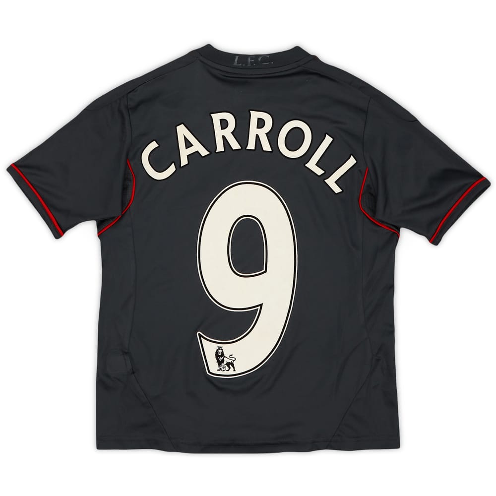 2011-12 Liverpool Away Shirt Carroll #9 - 6/10 - (7-8 Years)