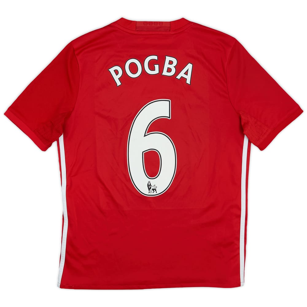 2016-17 Manchester United Home Shirt Pogba #6 - 7/10 - (L.Boys)