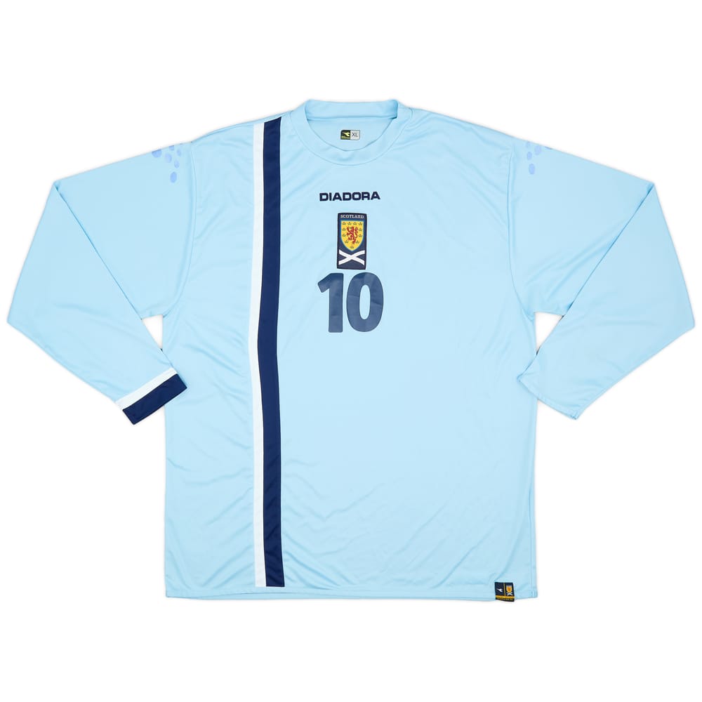 2005-06 Scotland Away L/S Shirt #10 - 7/10 - (XL)