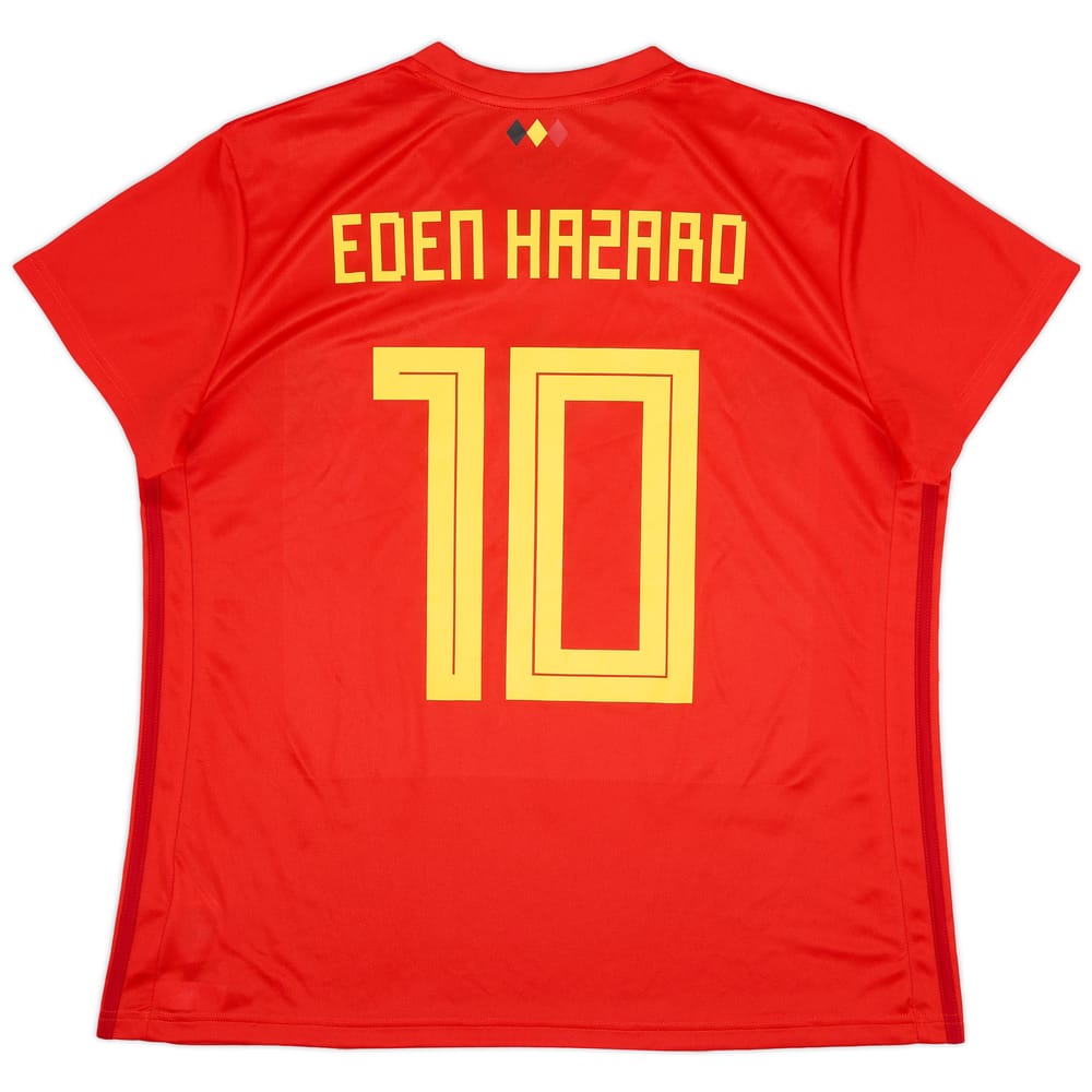 2018-19 Belgium Home Shirt Eden Hazard #10 (Women's XXL)