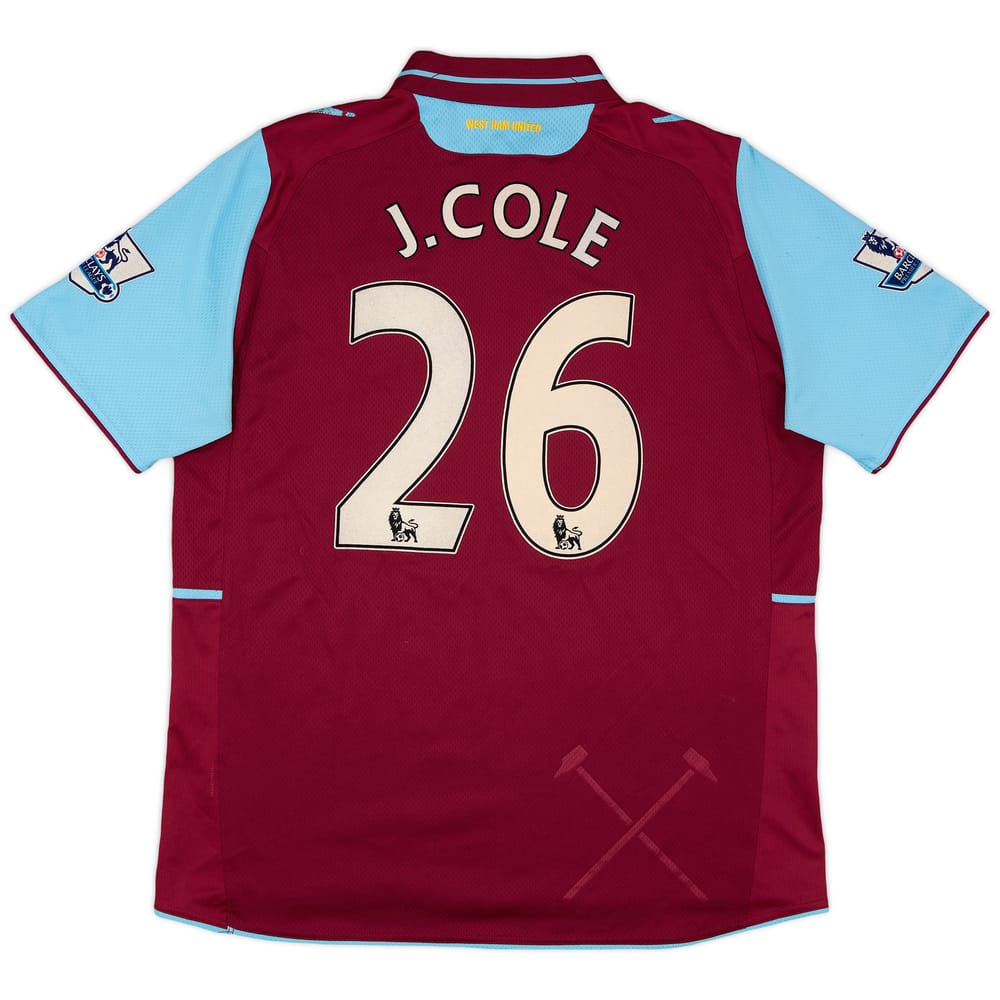 2012-13 West Ham Home Shirt J. Cole #26 - 5/10 - (L)