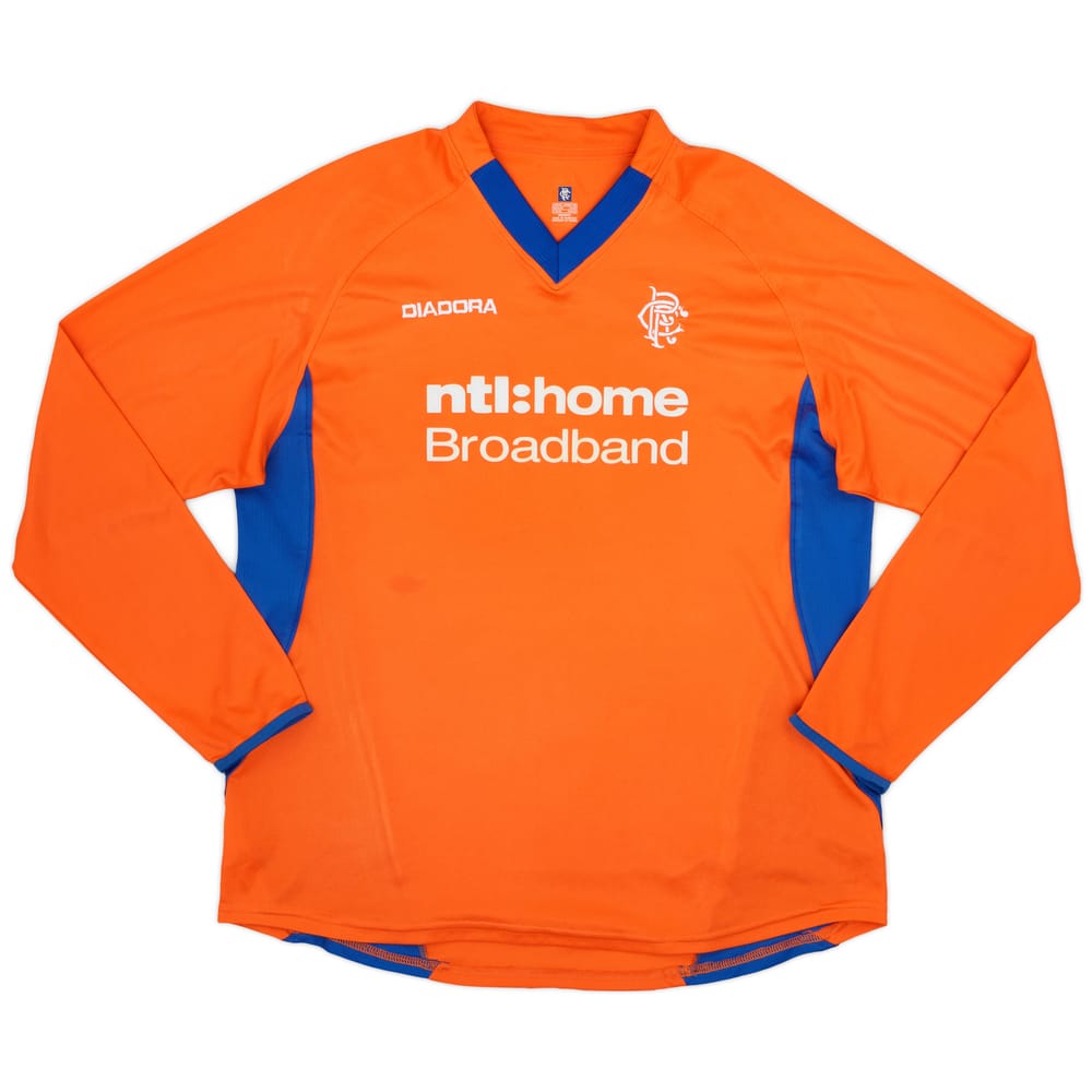 2002-03 Rangers Away L/S Shirt - 8/10 - (XL)