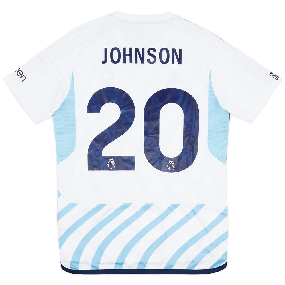 2023-24 Nottingham Forest Match Issue Away Shirt Johnson #20