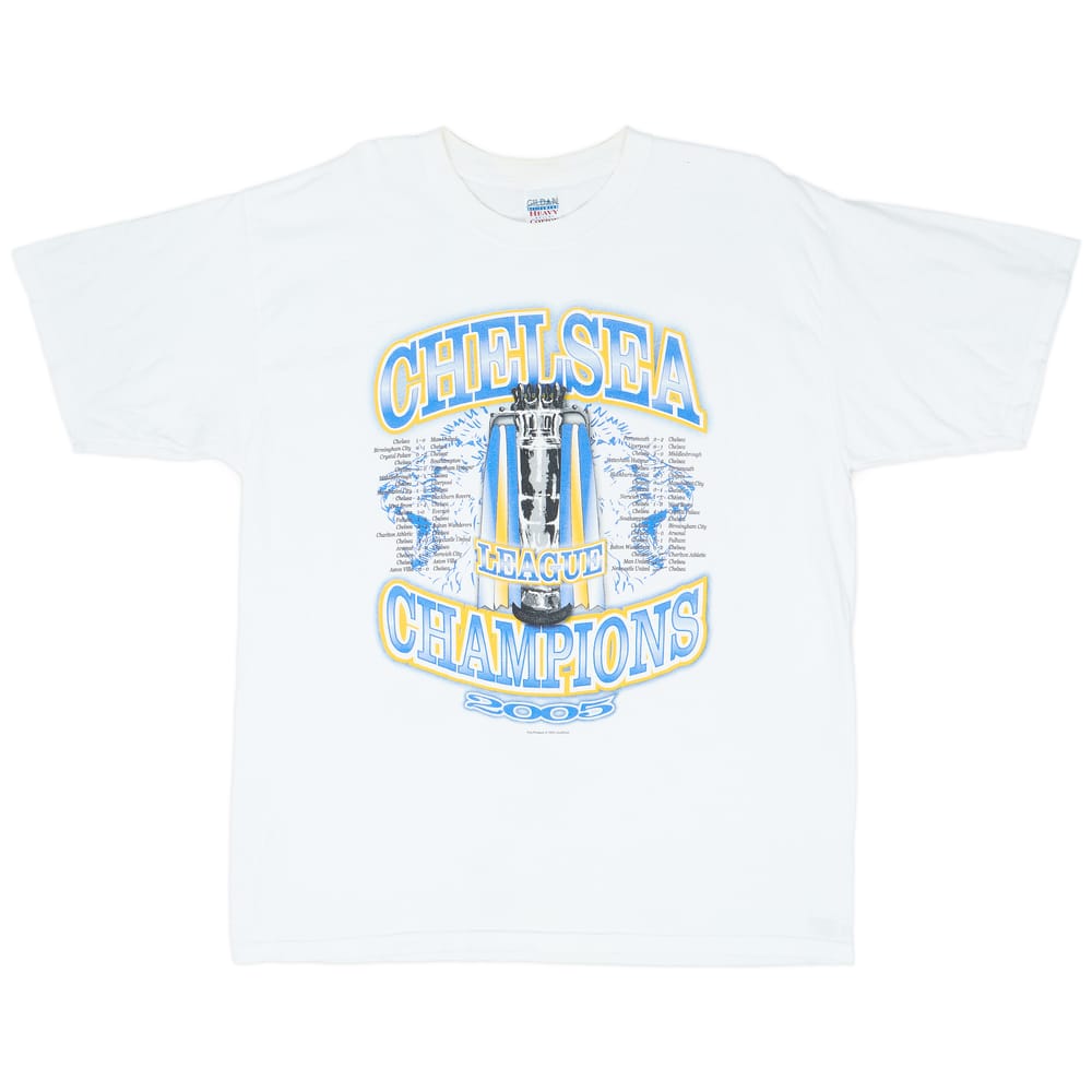 2004-05 Chelsea 'Champions 2005' Cotton Tee - 8/10 - (XL)