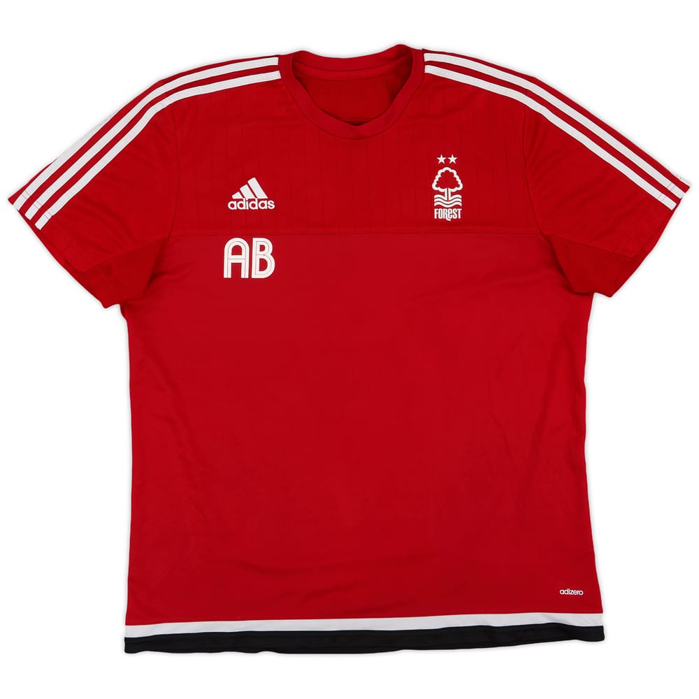 2015-16 Nottingham Forest Staff Issue adidas Training Shirt AB - 8/10 - (XL)