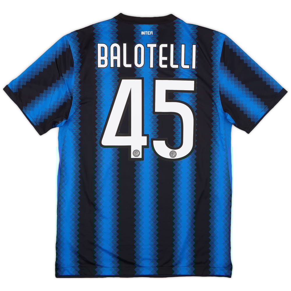 2010-11 Inter Milan Home Shirt Balotelli #45 (L)