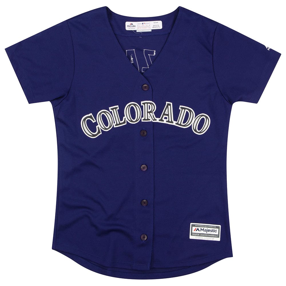 2012-16 Colorado Rockies Gonzalez #5 Majestic Cool-Base Jersey (Alternate) Womens (S)