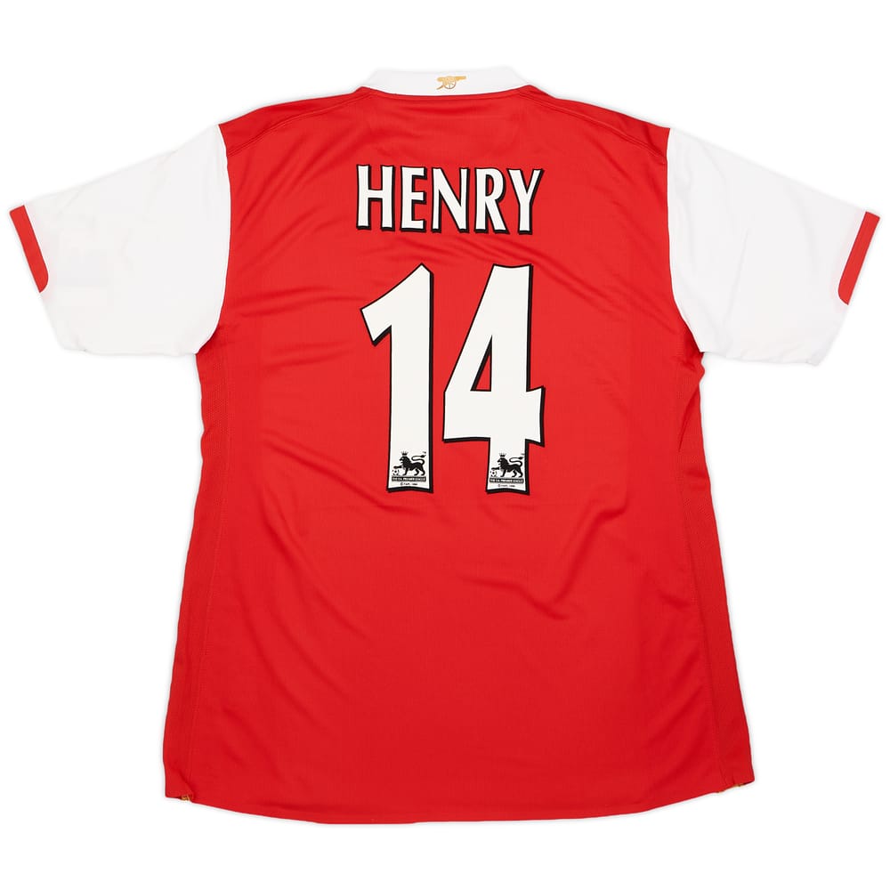 2006-08 Arsenal European Player Issue Home Shirt Henry #14 (XL)