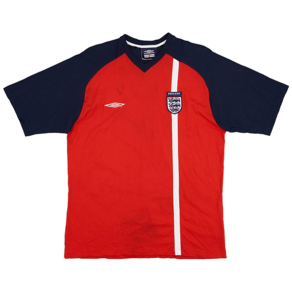 2002-04 England Umbro Cotton Tee - 5/10 - (L)