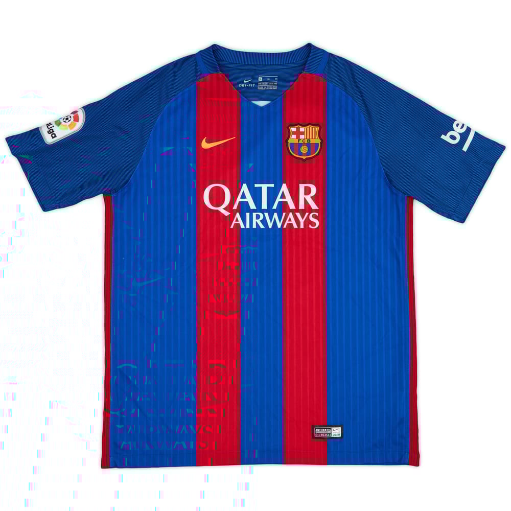2016-17 Barcelona Home Shirt - 9/10 - (XL.Boys)