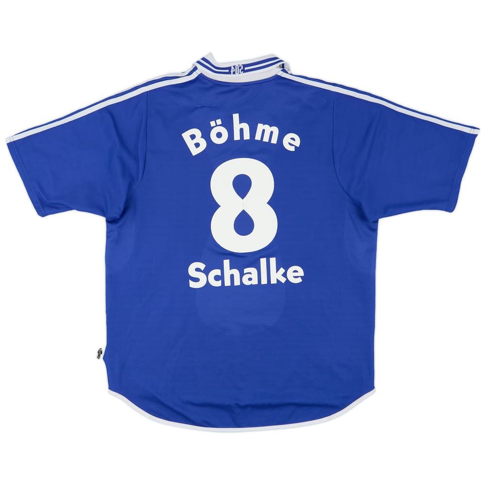 2001-02 Schalke Home Shirt Bohme #8 - 6/10 - (XL)