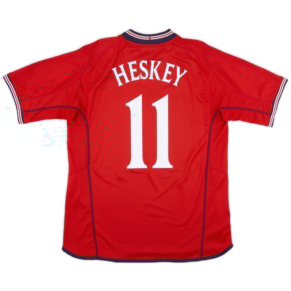 2002-04 England Away Shirt Heskey #11 - 7/10 - (L)