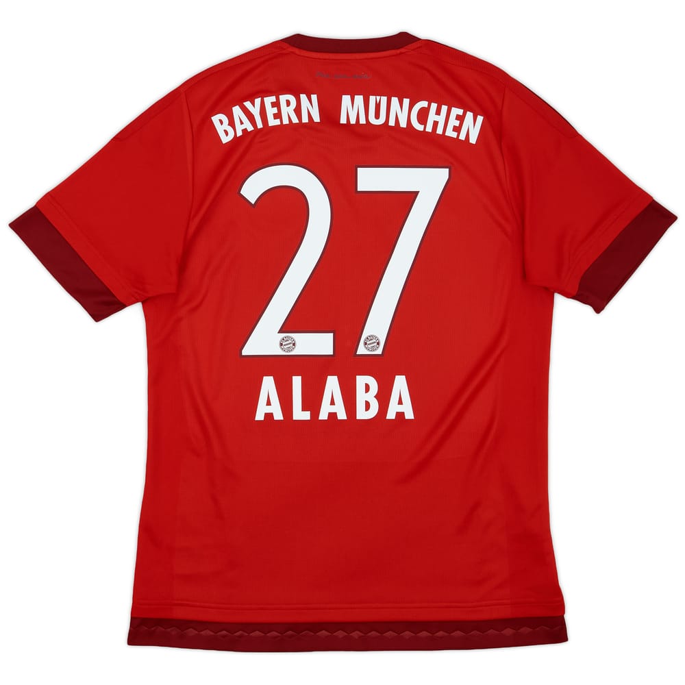 2015-16 Bayern Munich Home Shirt Alaba #27 - 10/10 - (M)