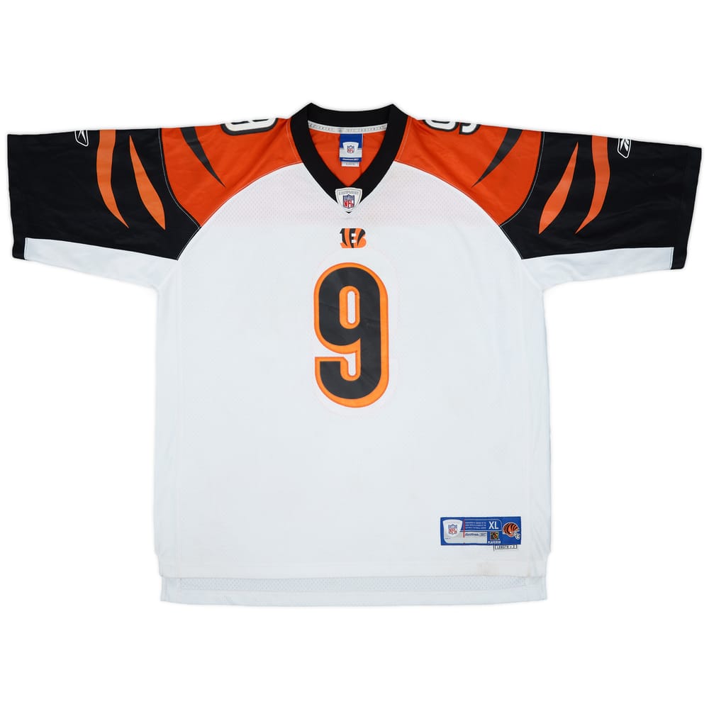 2005-06 Cincinnati Bengals Palmer #9 Reebok Premier Away Jersey - 8/10 - (XL)