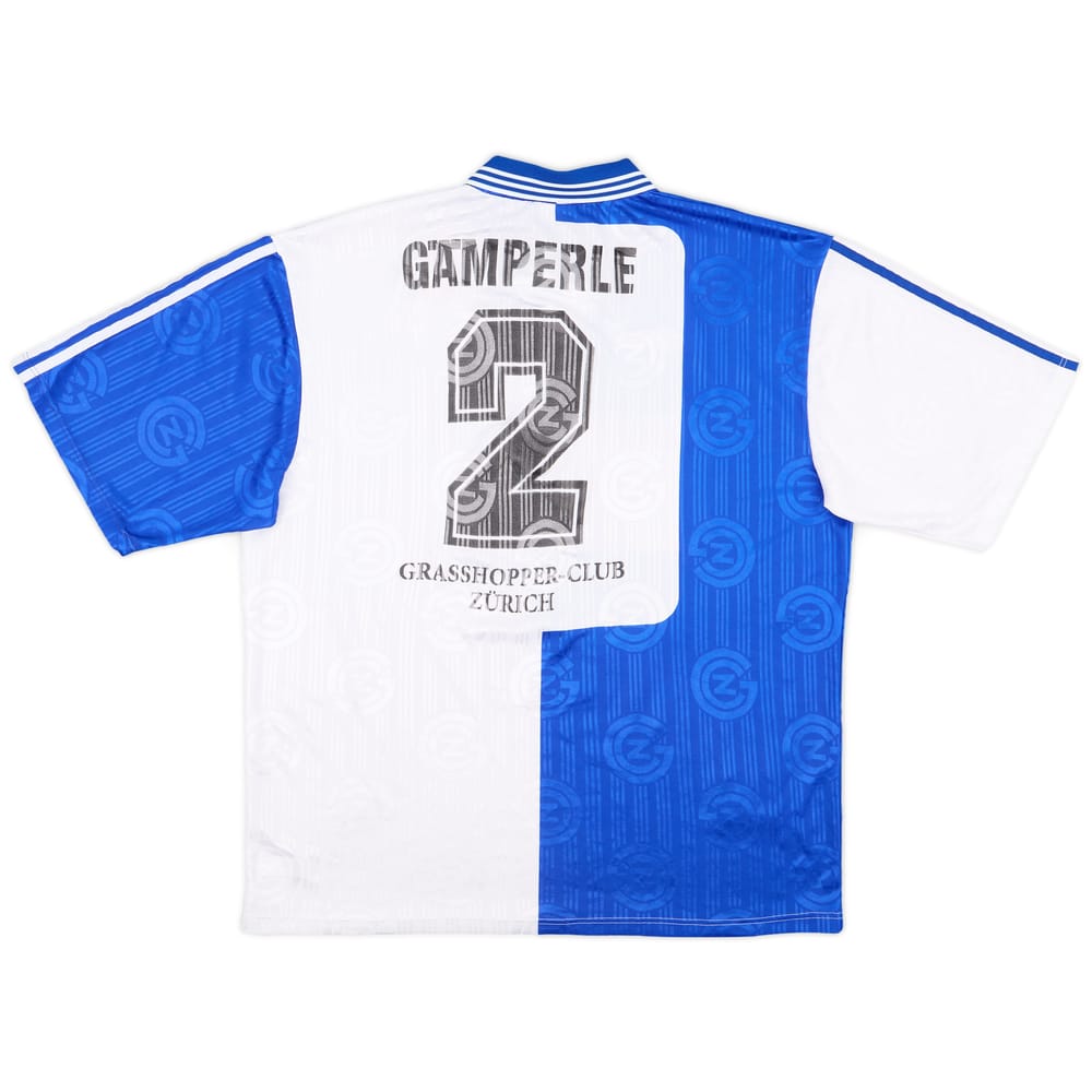 1996-97 Grasshoppers Player Issue Home/Training Shirt Gamperle #2