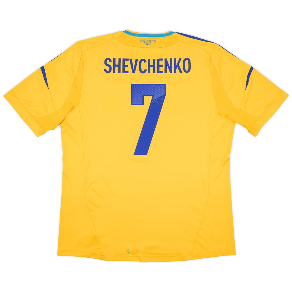 2011-13 Ukraine Home Shirt Shevchenko #7 - 6/10 - (XL)
