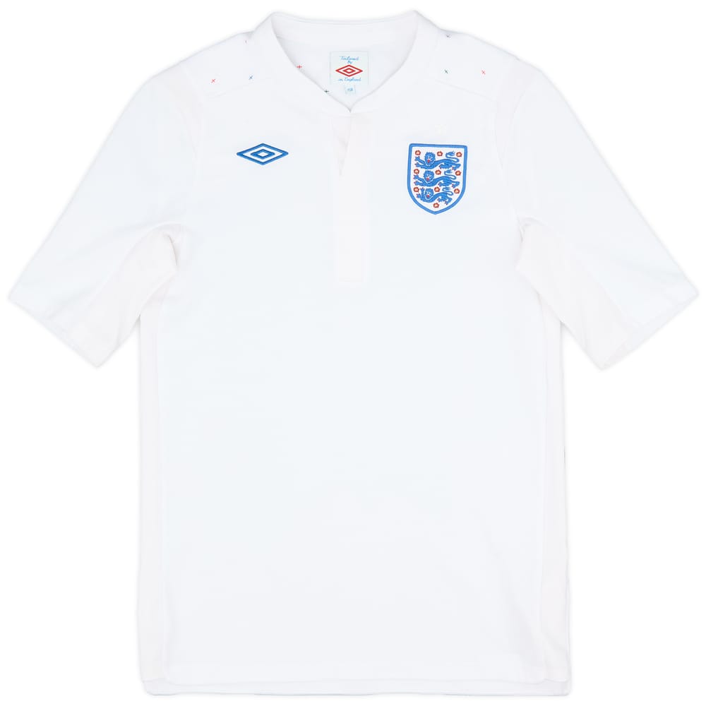 2010-11 England Home Shirt - 9/10 - (XL.Boys)