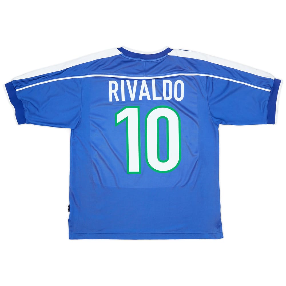 1998-00 Brazil Away Shirt Rivaldo #10 - 9/10 - (M)