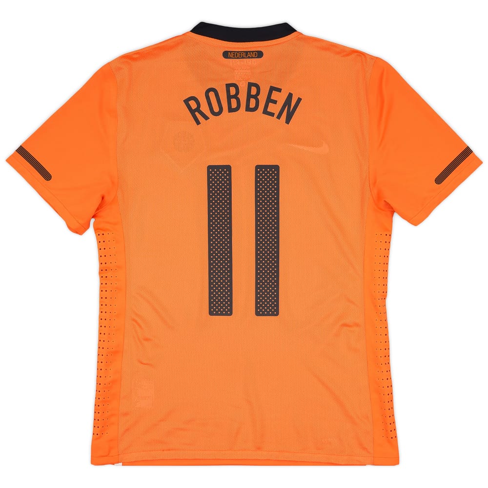 2010-11 Netherlands Player Issue Home Shirt Robben #11 - 7/10 - (L)