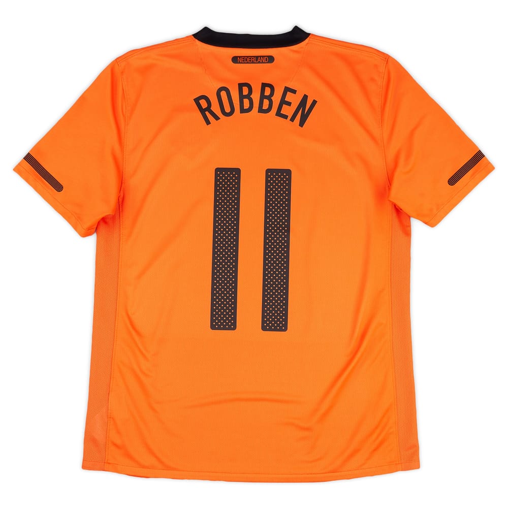 2010-11 Netherlands Home Shirt Robben #11 - 8/10 - (S)