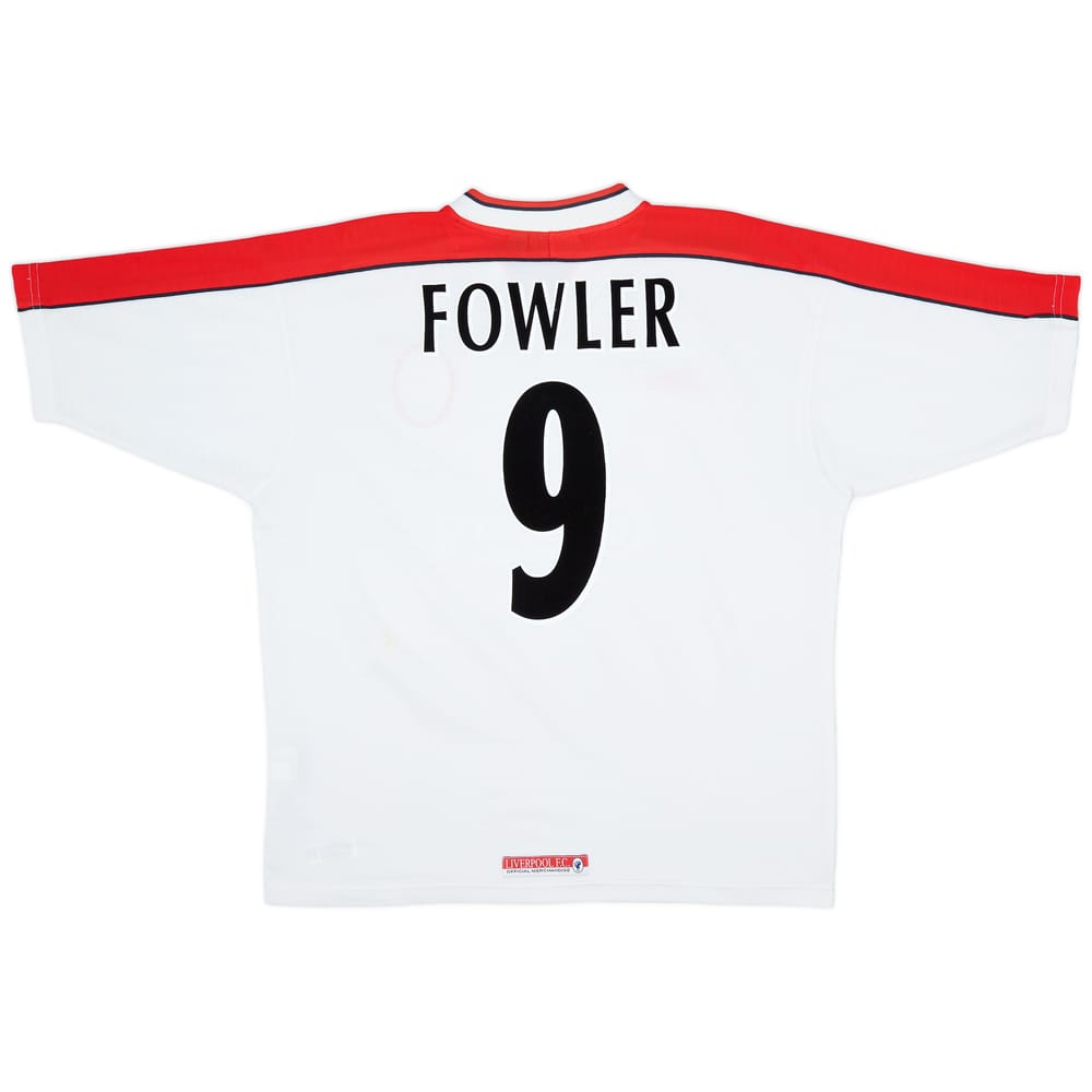 1998-99 Liverpool Away Shirt Fowler #9 - 8/10 - (L)